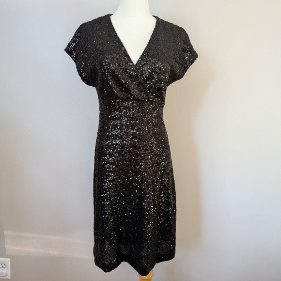 Tristan Black Sequin Dress - Picture 9 of 9